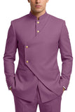Coffee 2 Piece Single Breasted Men's Prom Suits