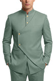 Coffee 2 Piece Single Breasted Men's Prom Suits