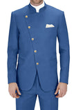 Royal Blue Slim Fit Single Breasted 2 Piece Men's Prom Suits