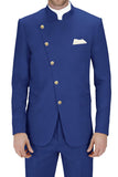Royal Blue Slim Fit Single Breasted 2 Piece Men's Prom Suits