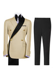 Sage Green 2 Piece Notched Lapel Double Breasted Men's Prom Suits