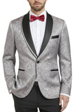 2 Piece Royal Blue Shawl Lapel One Button Men's Suits