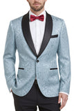 2 Piece Royal Blue Shawl Lapel One Button Men's Suits