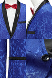 2 Piece Royal Blue Shawl Lapel One Button Men's Suits