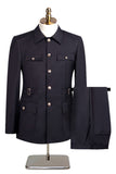 Dark Navy 2 Piece Single Breasted Men's Suits