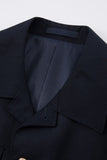 Dark Navy 2 Piece Single Breasted Men's Suits