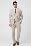 Dark Grey 2 Piece Notched Lapel Single Breasted Men's Suits