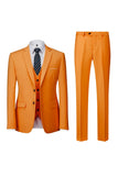 Dark Grey 2 Piece Notched Lapel Single Breasted Men's Suits