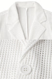 Black Notched Lapel Single Breasted Men's Jacket
