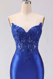 Red Bodycon Sweetheart Beaded Corset Cocktail Dress