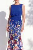 Champagne Mermaid Bateau Neck Long Mother Of the Bride Dress