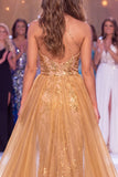Sparkly Golden Halter Mermaid Sequin Long Gala Dress with Cape