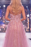 Sparkly Blush Sweetheart Mermaid Sequin Long Gala Dress