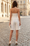 Ivory Halter 2 Piece Women's Work Suits