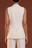 Ivory 2 Piece Shawl Lapel One Button Slim Fit Women Suits