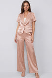 2 Piece Peaked Lapel Dusty Rose Women's Work Suits
