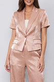 2 Piece Peaked Lapel Dusty Rose Women's Work Suits