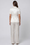 Ivory Peaked Lapel 2 Piece Women's Suits