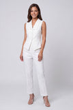 Ivory 2 Piece Lapel Single Breasted Slim Fit Women's Work Suits
