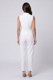 Ivory 2 Piece Lapel Single Breasted Slim Fit Women's Work Suits