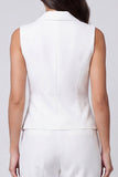 Ivory 2 Piece Lapel Single Breasted Slim Fit Women's Work Suits