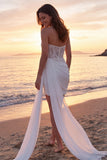 Sparkly Ivory Strapless Corset Bridal Shower Dress with Streamer