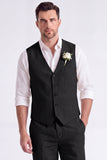 Light Khaki 2 Piece V-Neck Single Breasted Men Short Formal Suits