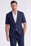 Beige 2 Piece Peak Lapel Single Breasted Men Suits