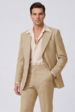 Black Single Breasted Peak Lapel Long Sleeves Men's Suits