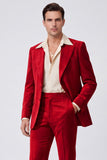Black Single Breasted Peak Lapel Long Sleeves Men's Suits