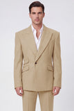 Black 2 Piece Peak Lapel One Button Men's Suits