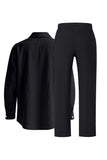 Light Blue 2 Piece Lapel Men's Set