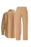 Light Blue 2 Piece Lapel Men's Set