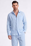 Light Blue 2 Piece Lapel Men's Set