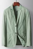Sage Notched Lapel Single Breasted Sage Men's Blazer
