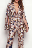 Sparkly Black Peak Lapel Sequins Women Suits with Flare Sleeves