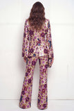 Sparkly Black Peak Lapel Sequins Women Suits with Flare Sleeves
