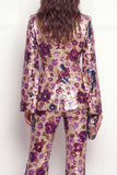 Sparkly Black Peak Lapel Sequins Women Suits with Flare Sleeves