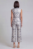 Black Floral Shawl Lapel 2 Piece Double Breasted Women's Suits with Pockets