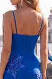 Black Bodycon Spaghetti Straps Short Cocktail Party Dress with Sequins