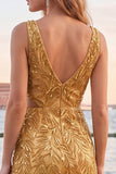 Sparkly Green Bodycon Cut Out V-Neck Short Party Dress with Sequins