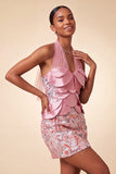 Halter Lilac Sequins Bodycon Short Party Dress with Lace Up Back