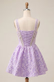 A-Line Mint Green Corset Jacquard Beaded Cute Party Dress