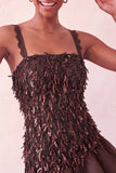 Pink Bodycon Ruffled Short Sequin Homecoming Dress with Lace Up Back