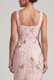 Yellow Floral Mermaid Ruched Long Mother Of the Bride Dress with Slit