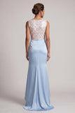 Light Green Mermaid Sequins Bateau Neck Long Mother Of the Bride Dress