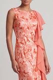 Champagne Sequins Mermaid Long Mother Of the Bride Dress with Ruffles