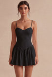 A-Line Spaghetti Straps Little White Dress