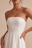 Strapless A-Line Short Bridal Shower Dress