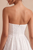 Strapless A-Line Short Bridal Shower Dress